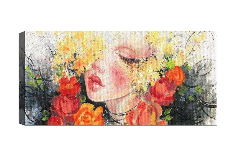 Canvastavla YTY Floral & Botanical Flerfärgad - 120x50 cm - Inredning - Tavlor & konst - Canvastavlor