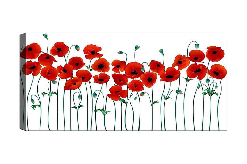 Canvastavla YTY Floral & Botanical Flerfärgad - 120x50 cm - Inredning - Tavlor & konst - Canvastavlor