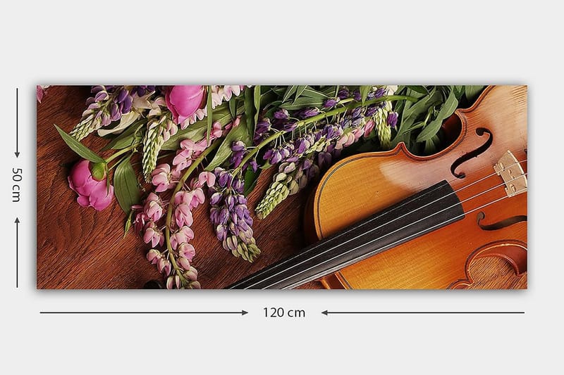 Canvastavla YTY Floral & Botanical Flerfärgad - 120x50 cm - Inredning - Tavlor & konst - Canvastavlor