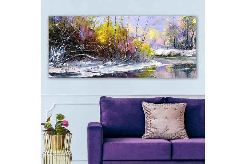Canvastavla YTY Floral & Botanical Flerfärgad - 120x50 cm - Inredning - Tavlor & konst - Canvastavlor