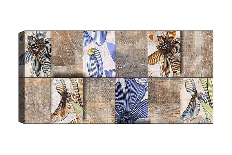 Canvastavla YTY Floral & Botanical Flerfärgad - 120x50 cm - Inredning - Tavlor & konst - Canvastavlor