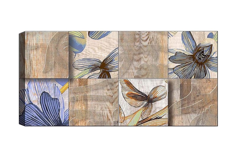Canvastavla YTY Floral & Botanical Flerfärgad - 120x50 cm - Inredning - Tavlor & konst - Canvastavlor