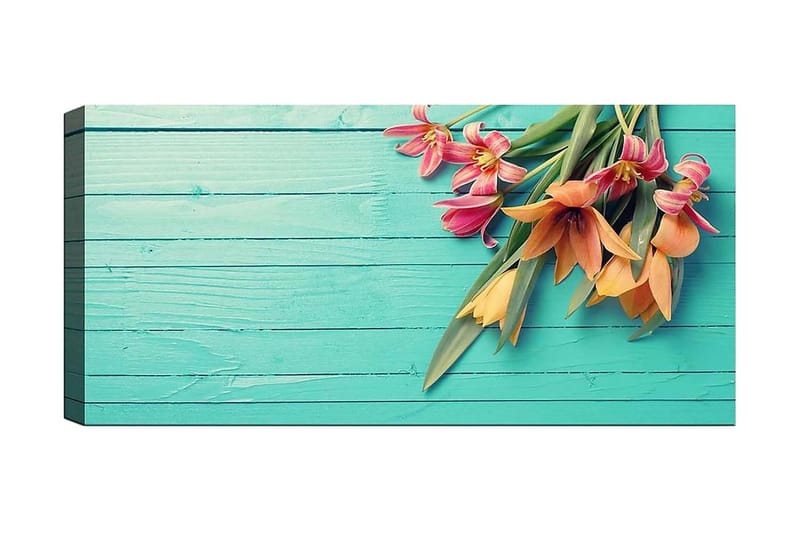 Canvastavla YTY Floral & Botanical Flerfärgad - 120x50 cm - Inredning - Tavlor & konst - Canvastavlor