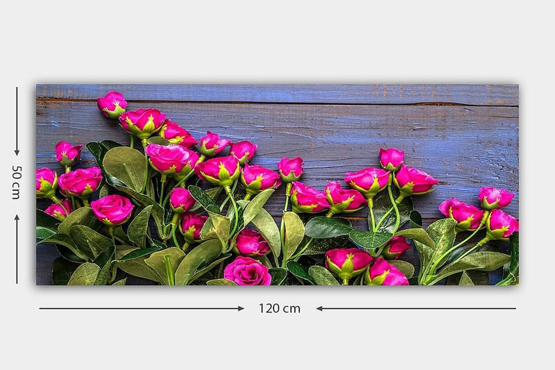 Canvastavla YTY Floral & Botanical Flerfärgad - 120x50 cm - Canvastavlor