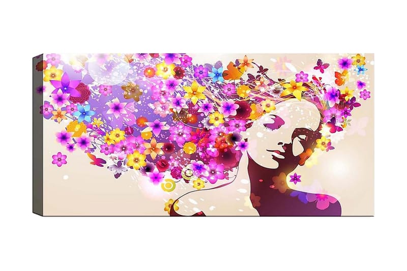 Canvastavla YTY Floral & Botanical Flerfärgad - 120x50 cm - Inredning - Tavlor & konst - Canvastavlor