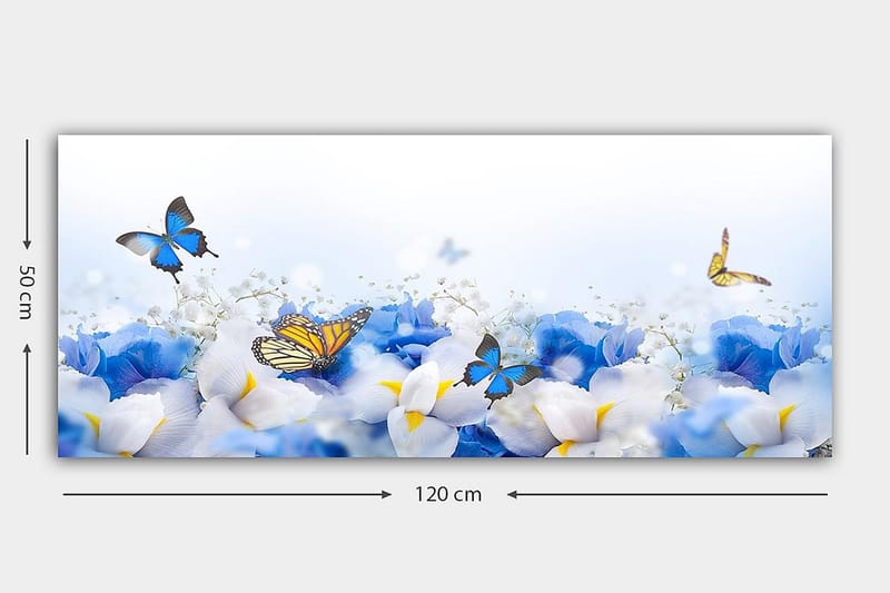 Canvastavla YTY Floral & Botanical Flerfärgad - 120x50 cm - Inredning - Tavlor & konst - Canvastavlor