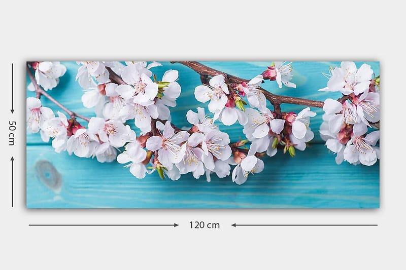 Canvastavla YTY Floral & Botanical Flerfärgad - 120x50 cm - Inredning - Tavlor & konst - Canvastavlor