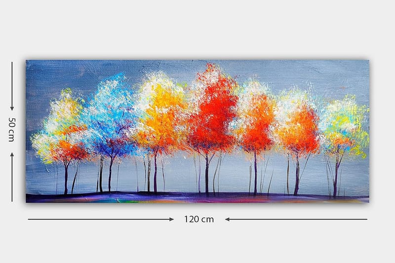 Canvastavla YTY Floral & Botanical Flerfärgad - 120x50 cm - Inredning - Tavlor & konst - Canvastavlor