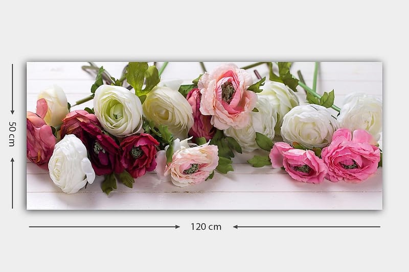 Canvastavla YTY Floral & Botanical Flerfärgad - 120x50 cm - Inredning - Tavlor & konst - Canvastavlor