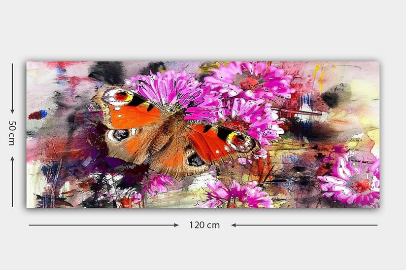 Canvastavla YTY Floral & Botanical Flerfärgad - 120x50 cm - Inredning - Tavlor & konst - Canvastavlor
