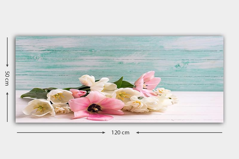 Canvastavla YTY Floral & Botanical Flerfärgad - 120x50 cm - Inredning - Tavlor & konst - Canvastavlor