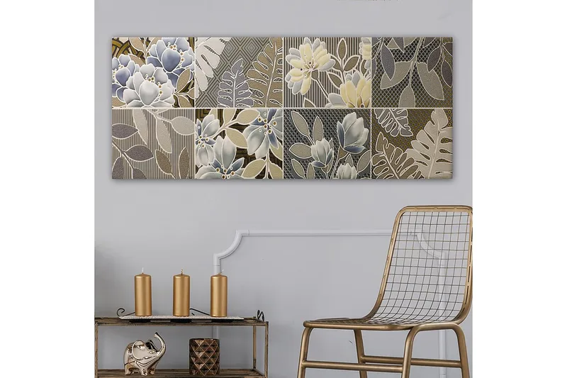 Canvastavla YTY Floral & Botanical Flerfärgad - 120x50 cm - Inredning - Tavlor & konst - Canvastavlor