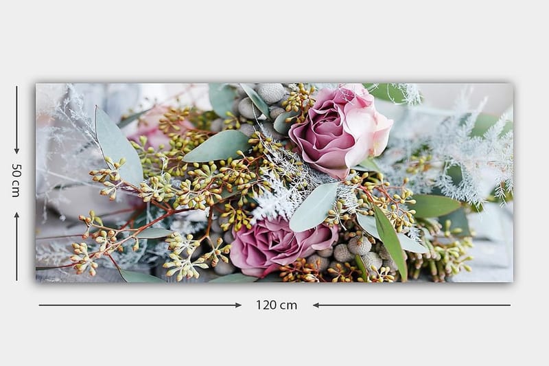 Canvastavla YTY Floral & Botanical Flerfärgad - 120x50 cm - Inredning - Tavlor & konst - Canvastavlor