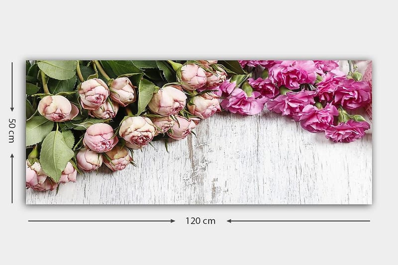 Canvastavla YTY Floral & Botanical Flerfärgad - 120x50 cm - Inredning - Tavlor & konst - Canvastavlor