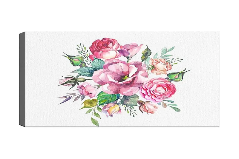 Canvastavla YTY Floral & Botanical Flerfärgad, 120x50 cm