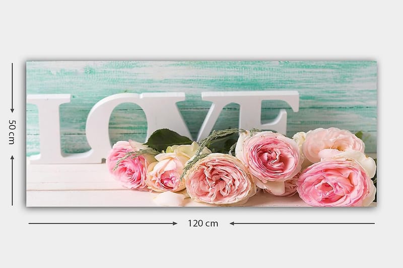 Canvastavla YTY Floral & Botanical Flerfärgad - 120x50 cm - Inredning - Tavlor & konst - Canvastavlor