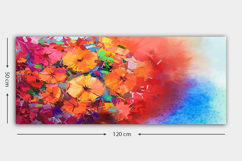 Canvastavla YTY Floral & Botanical Flerfärgad - 120x50 cm - Inredning - Tavlor & konst - Canvastavlor