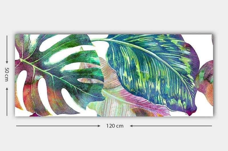 Canvastavla YTY Floral & Botanical Flerfärgad - 120x50 cm - Inredning - Tavlor & konst - Canvastavlor