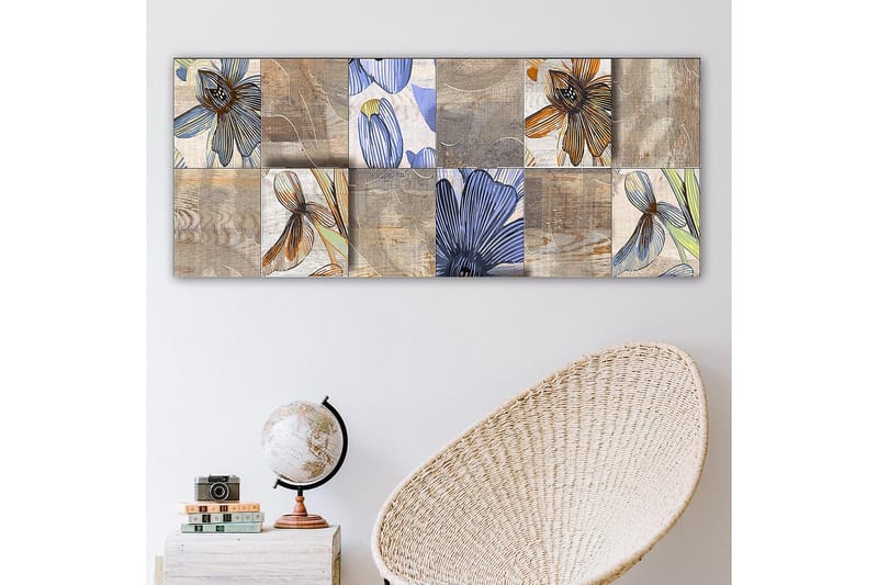 Canvastavla YTY Floral & Botanical Flerfärgad - 120x50 cm - Inredning - Tavlor & konst - Canvastavlor