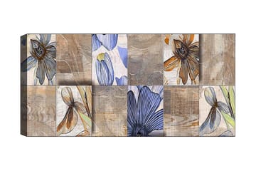 Canvastavla YTY Floral & Botanical Flerfärgad - 120x50 cm - Inredning - Tavlor & konst - Canvastavlor