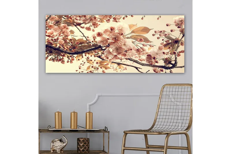Canvastavla YTY Floral & Botanical Flerfärgad - 120x50 cm - Inredning - Tavlor & konst - Canvastavlor