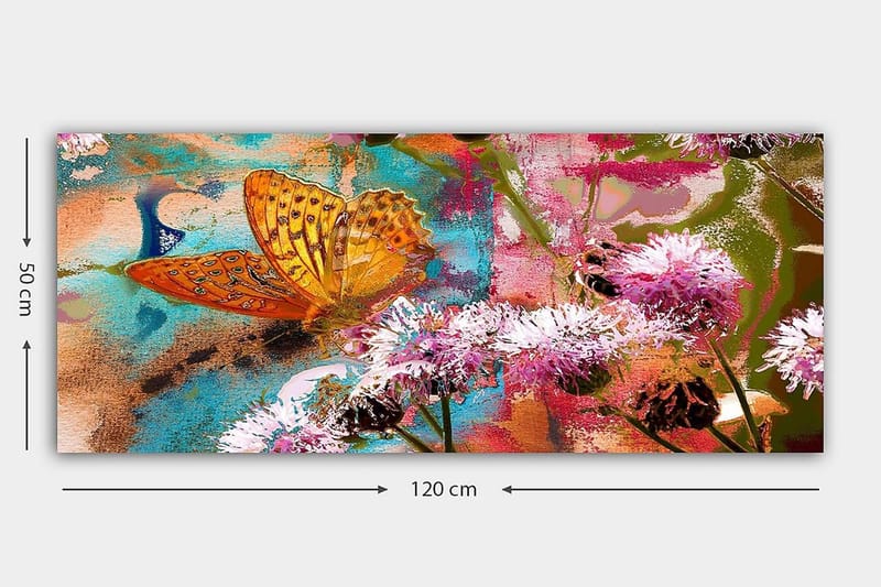 Canvastavla YTY Floral & Botanical Flerfärgad - 120x50 cm - Inredning - Tavlor & konst - Canvastavlor