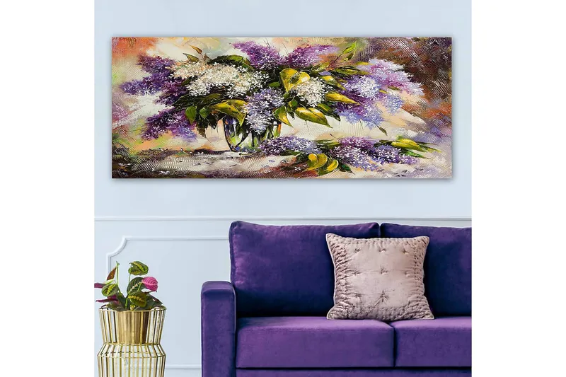 Canvastavla YTY Floral & Botanical Flerfärgad - 120x50 cm - Inredning - Tavlor & konst - Canvastavlor