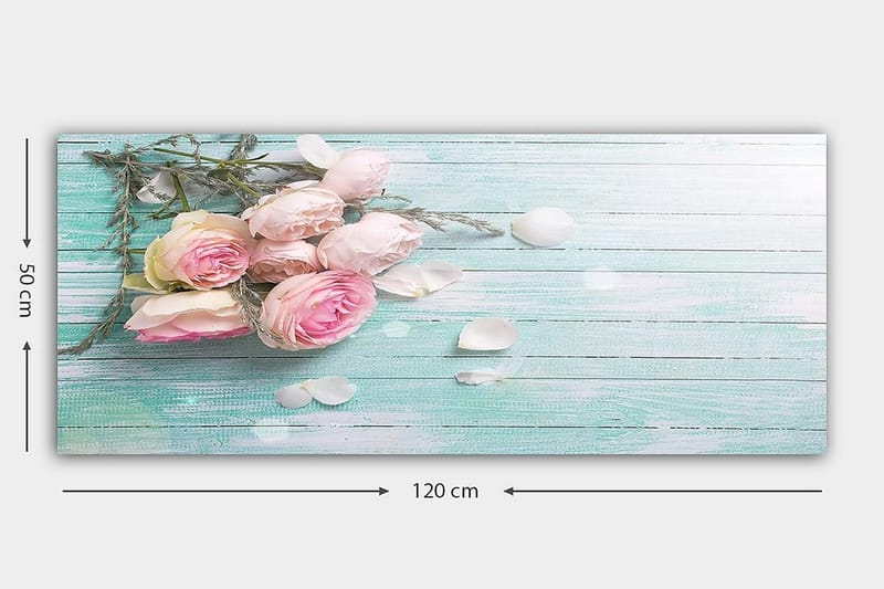 Canvastavla YTY Floral & Botanical Flerfärgad - 120x50 cm - Inredning - Tavlor & konst - Canvastavlor