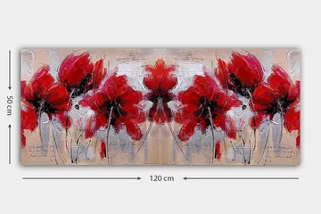 Canvastavla YTY Floral & Botanical Flerfärgad - 120x50 cm - Inredning - Tavlor & konst - Canvastavlor