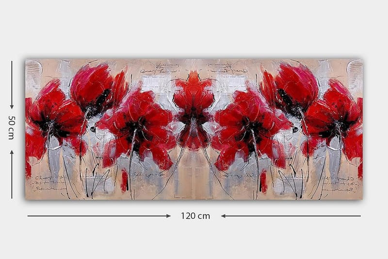 Canvastavla YTY Floral & Botanical Flerfärgad - 120x50 cm - Inredning - Tavlor & konst - Canvastavlor