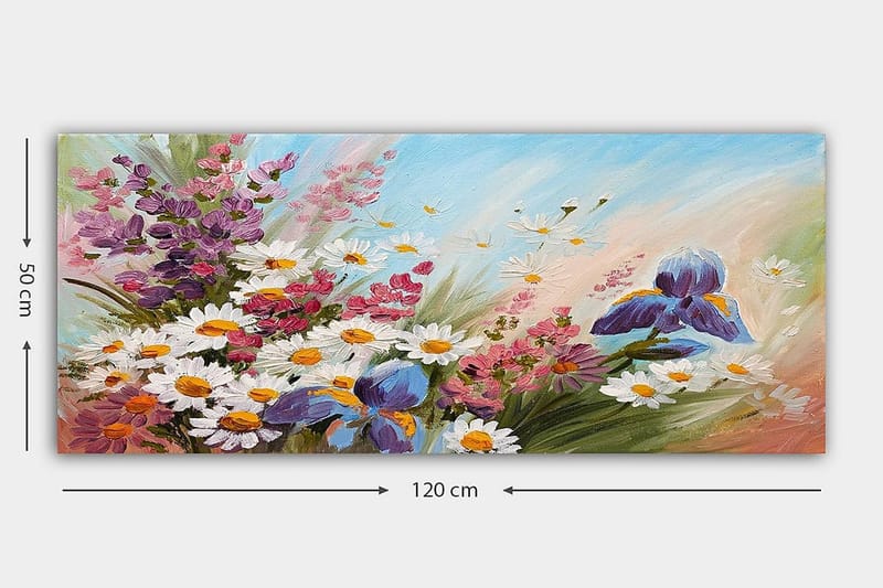 Canvastavla YTY Floral & Botanical Flerfärgad - 120x50 cm - Inredning - Tavlor & konst - Canvastavlor