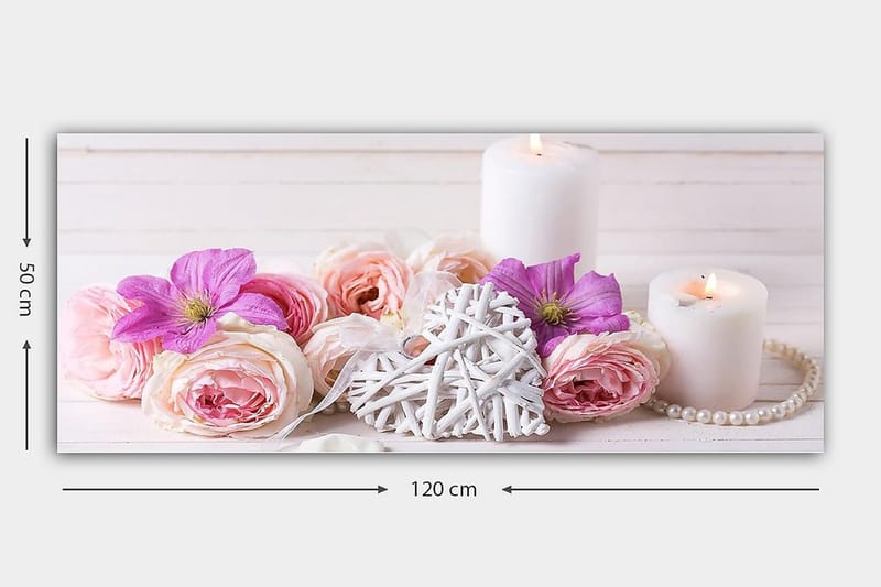 Canvastavla YTY Floral & Botanical Flerfärgad - 120x50 cm - Inredning - Tavlor & konst - Canvastavlor