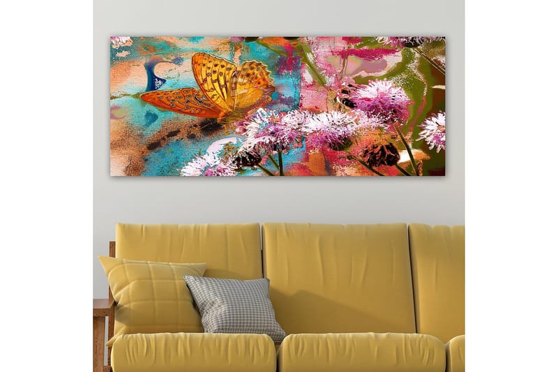 Canvastavla YTY Floral & Botanical Flerfärgad - 120x50 cm - Inredning - Tavlor & konst - Canvastavlor