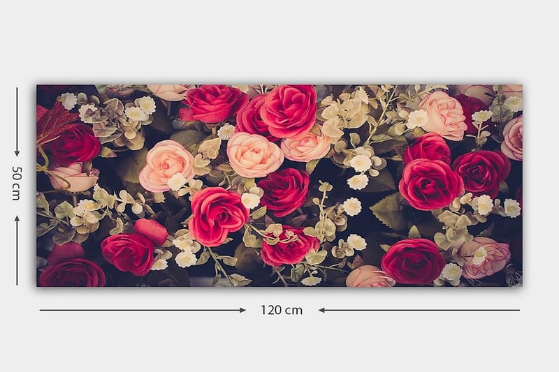 Canvastavla YTY Floral & Botanical Flerfärgad - 120x50 cm - Inredning - Tavlor & konst - Canvastavlor