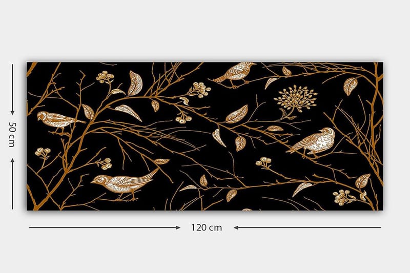 Canvastavla YTY Floral & Botanical Flerfärgad - 120x50 cm - Inredning - Tavlor & konst - Canvastavlor