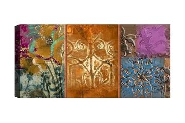 Canvastavla YTY Floral & Botanical Flerfärgad - 120x50 cm - Inredning - Tavlor & konst - Canvastavlor
