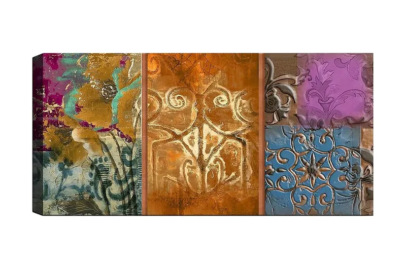 Canvastavla YTY Floral & Botanical Flerfärgad, 120x50 cm