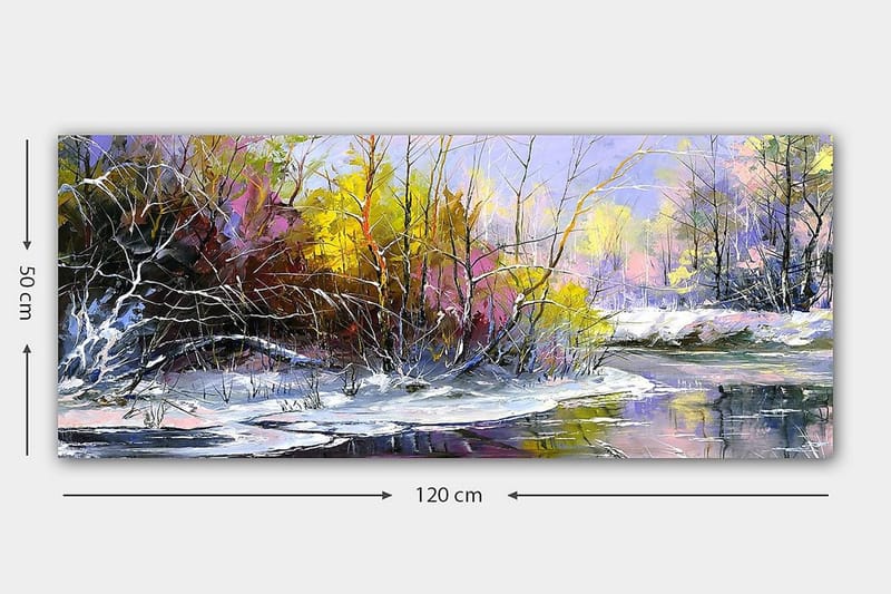 Canvastavla YTY Floral & Botanical Flerfärgad - 120x50 cm - Inredning - Tavlor & konst - Canvastavlor