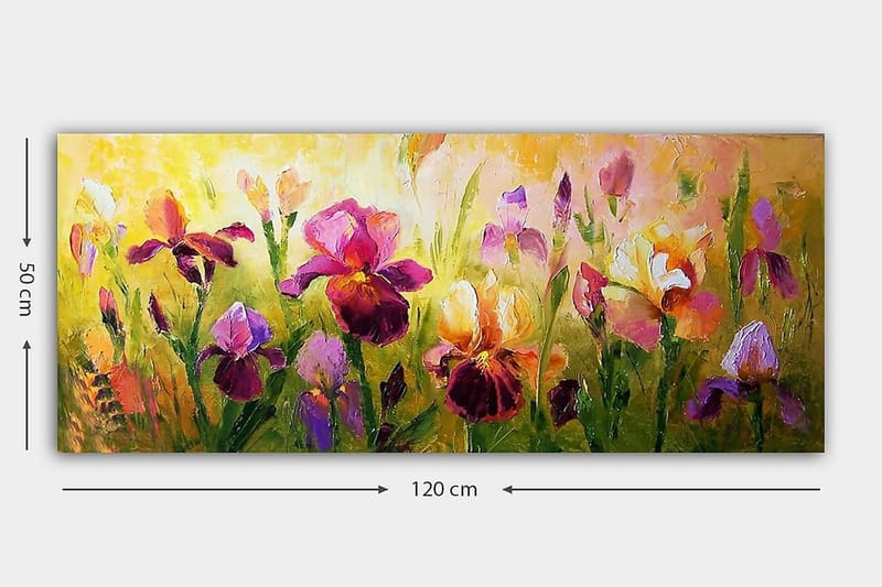 Canvastavla YTY Floral & Botanical Flerfärgad - 120x50 cm - Inredning - Tavlor & konst - Canvastavlor