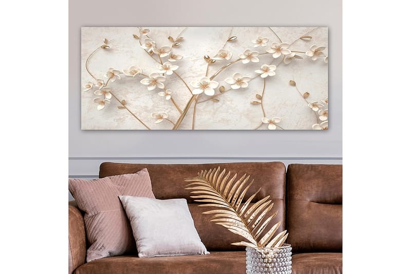Canvastavla YTY Floral & Botanical Flerfärgad - 120x50 cm - Inredning - Tavlor & konst - Canvastavlor