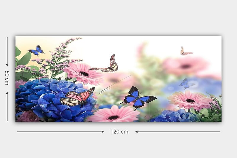 Canvastavla YTY Floral & Botanical Flerfärgad - 120x50 cm - Inredning - Tavlor & konst - Canvastavlor