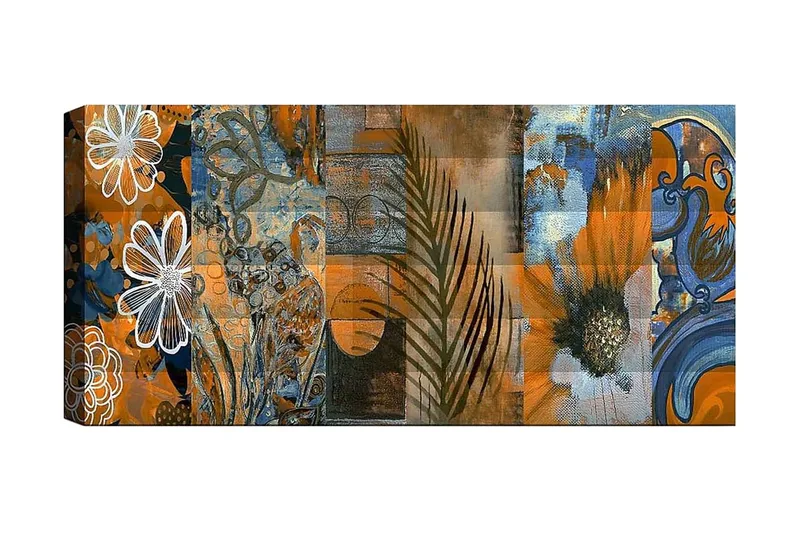 Canvastavla YTY Floral & Botanical Flerfärgad, 120x50 cm
