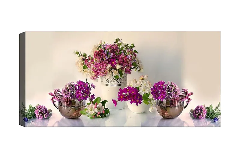 Canvastavla YTY Floral & Botanical Flerfärgad, 120x50 cm