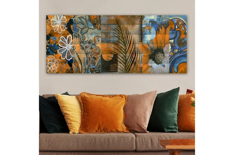 Canvastavla YTY Floral & Botanical Flerfärgad - 120x50 cm - Inredning - Tavlor & konst - Canvastavlor