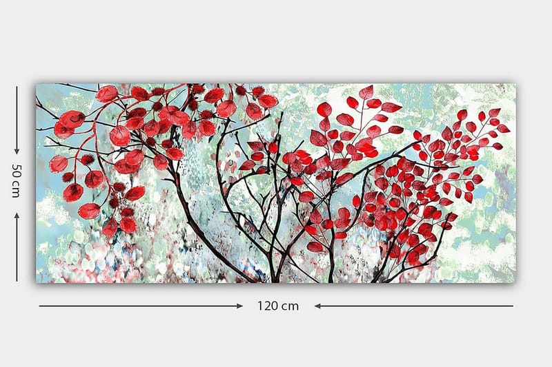 Canvastavla YTY Floral & Botanical Flerfärgad - 120x50 cm - Inredning - Tavlor & konst - Canvastavlor