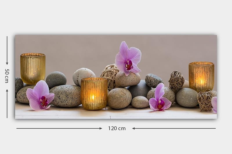 Canvastavla YTY Floral & Botanical Flerfärgad - 120x50 cm - Inredning - Tavlor & konst - Canvastavlor