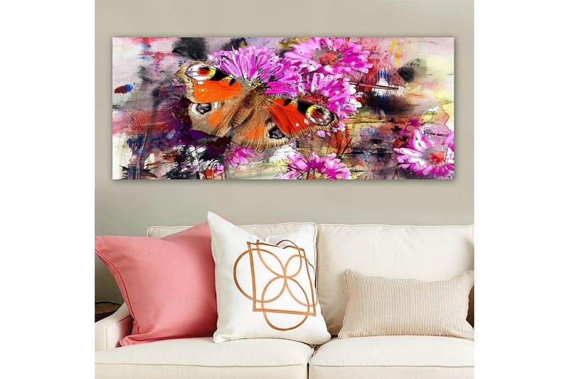 Canvastavla YTY Floral & Botanical Flerfärgad - 120x50 cm - Inredning - Tavlor & konst - Canvastavlor