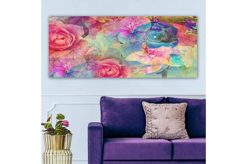 Canvastavla YTY Floral & Botanical Flerfärgad - 120x50 cm - Inredning - Tavlor & konst - Canvastavlor