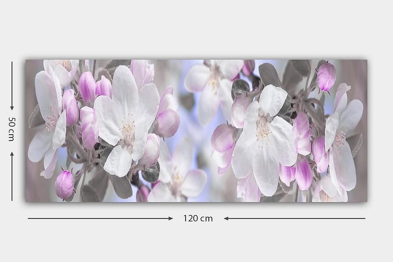 Canvastavla YTY Floral & Botanical Flerfärgad - 120x50 cm - Inredning - Tavlor & konst - Canvastavlor