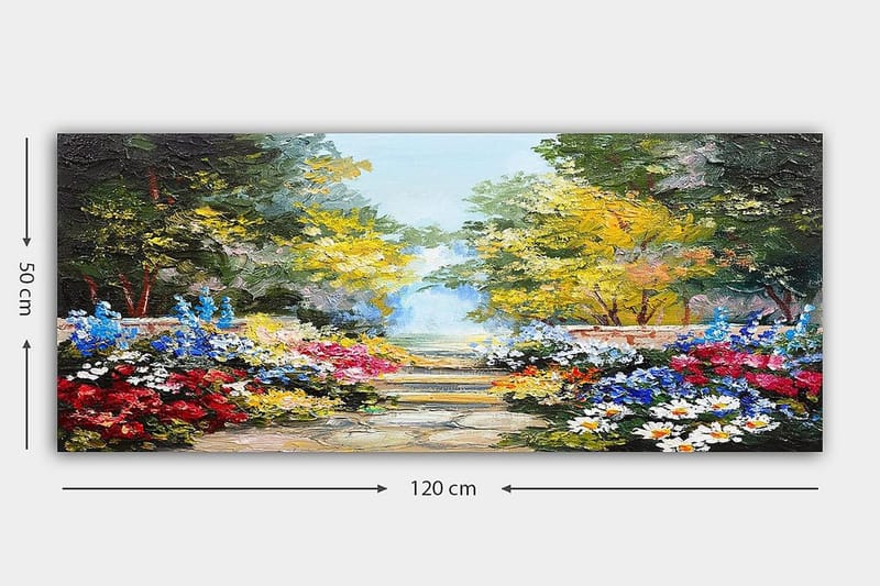 Canvastavla YTY Floral & Botanical Flerfärgad - 120x50 cm - Inredning - Tavlor & konst - Canvastavlor
